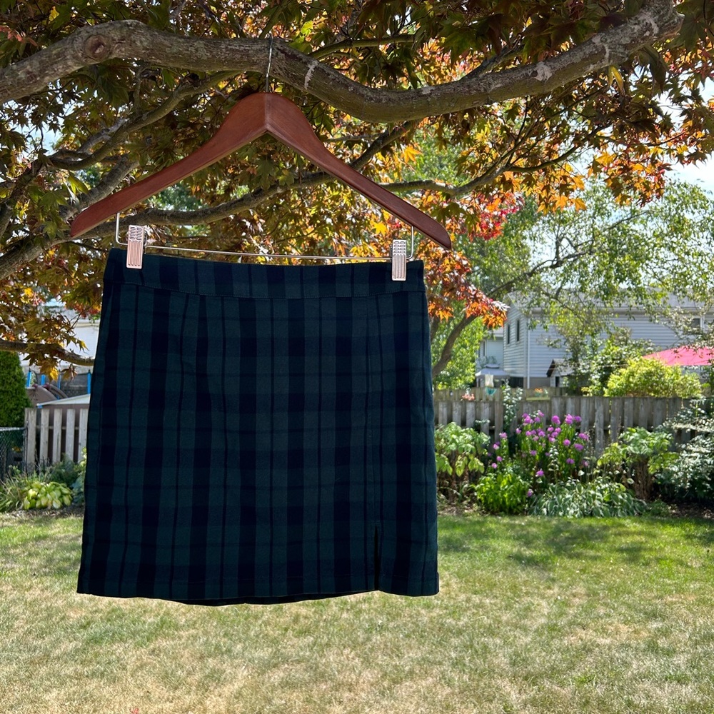 Garage Plaid Mini Skirt